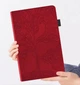 Чехол Wood Book на Xiaomi Pad Mini (8.8") / чехол для планшета с функций подставки и отделением для кредитных карт / красный - изображение 4