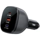 Автомобильное зарядное устройство Acefast B14 165W 2xType-C 1xUSB Black (6974316282938) - изображение 2