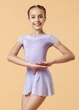 Купальник з коротким рукавом і спідницею KRISTI мікрополіамід+сітка, lilac, 140см - изображение 1