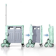 Тележка для пикника складная на 8 колес с складным ящиком Easy Camping EC-0978 Green - изображение 4