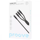 Кабель Proove Hydra 3 in1 Type-C + Micro USB + Lightning (1m), Black - зображення 2