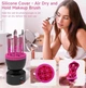 Электрический автоматический очиститель кистей и макияж 3 в 1 Makeup Brush Cleaner с регулятором скорости черный - изображение 6