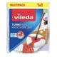 Насадка для швабры комплект 2 шт Vileda Easywring & Clean Turbo 2 запасных катриджа из микрофоибры для мытья полов - изображение 7