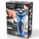 Электробритва для мужчин роторная Adler AD 2910 Blue аккумуляторная 3 плавающие головки для сухого бритья с триммером и чехлом для хранения - изображение 10