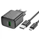 Сетевое зарядное устройство HOCO CS21A 18W QC3.0 3А cable MicroUSB to USB 1m, Black - изображение 3