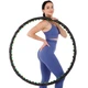 Обруч для похудения массажный разборной Хула Хуп Hula Hoop DOUBLE GRACE MAGNETIC Zelart 1,35 кг 8 секций d-97 см черный JS-6002 - изображение 12