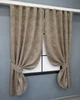 Комплект коротких штор VR-Textil Жаккард Sultan XO № 1680ш Темно-бежевый 130х170 см 2 шт (35-0329) - изображение 2