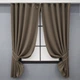 Комплект коротких штор VR-Textil Блэкаут Midnight № 1673ш Какао 130х170 см 2 шт (35-0327) - изображение 1