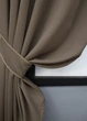Комплект коротких штор VR-Textil Блэкаут Midnight № 1673ш Какао 130х170 см 2 шт (35-0327) - изображение 4