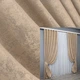Комплект готовых штор VR-Textil Жаккард Sultan YL № 1699ш Темно-бежевий 100х270 см 2 шт (31-744) - изображение 1