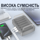 Многопортовая зарядная док-станция с органайзером Addap MCSH881, на 6 портов, USB, Type-C PD, QC, 72W - изображение 3