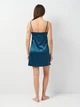 Ночная рубашка женская больших размеров Effetto Satin Elegance S03407 XL Изумрудная (2000985257336) - изображение 2