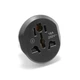 Переходник сетевой PRC EU Plug Adapter ep0202 Black - изображение 1