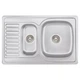 Кухонна мийка WEZER 7850(08) Satin 780x500x180 мм + сифон - изображение 1