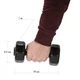 Гантели для фитнеса Perto 2шт по 1кг композитные пластиковые Черный (GK-1-Black) - изображение 2