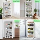 Етажерка на колесах Modern Home "Loft" 5 ярусів 71 х 33 х 156 см (R93525-W/R100106-W) Біла - зображення 7