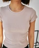 Футболка рубчик з коротким рукавом Wear me S Бежевій (18_24_60_5356) - зображення 2