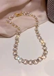 Цепочка-чокер женская с камушками и бусинками Fashion Jewelry Золотистая 15268 - изображение 9