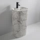 Раковина моноблок MIXXUS PREMIUM DIVERSE-1101 MARBLE 460х380х840mm з отвором під змішувач та переливом (MP6575) - изображение 3