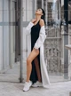 Кардиган із фактурного трикотажу Poliit 3056 білий one size - зображення 7