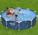 Каркасный круглый бассейн Bestway Steel Pro Frame Pool 56985 Африка 305х66 см на 4062 л Синий - изображение 3
