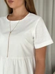 Льняна сукня з рюшами міді біла Merlini Гутта 700001241 розмір 4XL-5XL - зображення 5