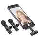 Беспроводная микрофонная система BOROFONE BFK15 Dual-mic lavalier wireless digital microphone (iP/Type-C) Black 6941991117107 - изображение 5