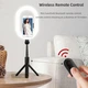 Монопод-штатив для селфи с кольцевой LED лампой Selfie Stick A8 телескопический с пультом AG-576 и Bluetooth - изображение 3
