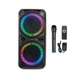 Акустика-караоке Hoco Sounding BT speaker DS42, BT5.0, TWS, AUX, USB, TF, FM, 30W, 3600mAh, 3h, black - зображення 6