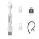 Bluetooth-гарнитура BASEUS A05 Encok Vehicle-mounted, BT5.0, 40mAh, 6h, white - изображение 4