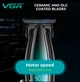Аккумуляторный триммер для стрижки бороды и усов с USB и LED-дисплеем VGR V-992 Pro Черный - изображение 7