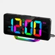 Електронний годинник VST 888H RGB із дзеркальним дисплеєм, будильником і термометром - зображення 1