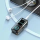 Автомобільний Bluetooth 5.4 приймач - AUX аудіоадаптер з дисплеєм та мікрофоном Klang адаптер - передавач TX та RX для машини / колонок / телевізора, 6.5х3.2 см, чорний (102661861) - зображення 5