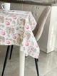 Скатерть водоотталкивающая Delux Textil Розовые пасочки 150 х 150 см (368086) - изображение 2