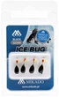 Мормишка Mikado Ice Bug 4мм 0.85гр чорний/золотий 1шт. AM-POD-003-4-BG - изображение 2