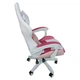 Крісло геймерське Bonro Lady 807 розово-біле - зображення 7