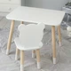 Детский столик 46×45×60 и стульчик "Мишка" 26.5х26х25 , стол и стул в детскую, белый - изображение 12