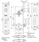 Корпус замка KALE KILIT 152-R бексет 35мм никель - изображение 2