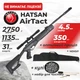 Пневматическая винтовка Hatsan Airtact с оптическим прицелом с чехлом с набором для чистки с пулями - изображение 1