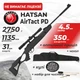 Пневматическая винтовка Hatsan Airtact PD с оптическим прицелом с чехлом с набором для чистки с пулями - изображение 1