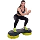 Степ-платформа для фітнесу та аеробіки 3 рівня висоти 108x42x10-2 MDBuddy чорно-зелена FI-2587 - зображення 12
