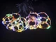 Гирлянда штора 2x1.5 метра, 150LED, "светодиодные капли" от USB, мульти цвет, 8 режимов + пульт - изображение 6