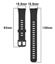 Ремінець DK для Huawei Band 8 / 9 | Silicone Sport Band Classic (black) - зображення 3
