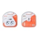 Розетка-трійник із заземленням F203-White, 2 розетки+2USB+1Type-C, 2500W, 10A, 110-250V~Max, Blister - зображення 3