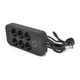 Фільтр мережі F06U Voltronic 6 розеток EU 4 USB 1PD захист від перенапруги для дому та офісу 2500W (LO-TH_11C) - зображення 2