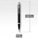 Ручка шариковая Parker IM UKRAINE Matte Black CT BP Трезубец 26132_T001y - изображение 4