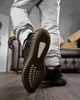 Стильные мужские кроссовки Yeezy 41р черно-белые (91461) - изображение 6