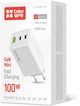 Сетевое зарядное устройство ColorWay GaN Mini 100W PD Port PPS USB (USB-2C1A) White (CW-CHS061PD-WT) - изображение 6