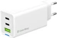 Сетевое зарядное устройство ColorWay GaN Mini 65W PD Port PPS USB (USB-2C1A) White (CW-CHS058PD-WT) - изображение 1