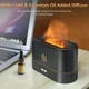 Аромадифузор зволожувач повітря з ефектом вогню та LED підсвічуванням Flame Aroma Diffuser, з резервуаром для ефірної олії, чорний - зображення 6